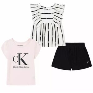 Calvin Klein kids 3 Piece Short Set 4T